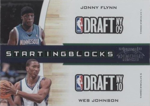 2010-11 Playoff Contenders Patches - Jonny Flynn/Wesley Johnson #10