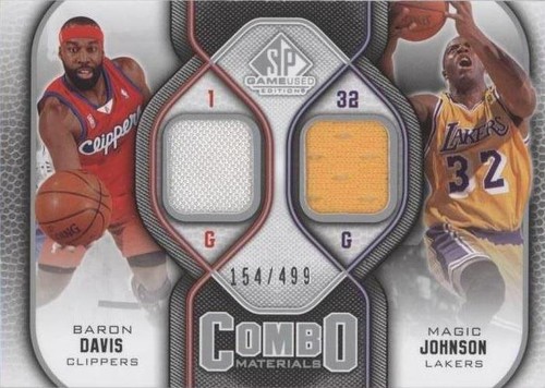 2009-10 SP Game Used - Magic Johnson/Baron Davis #CM-DJ