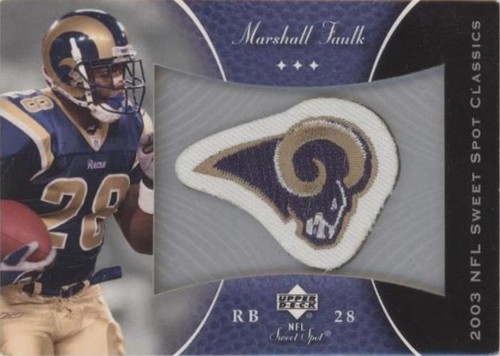 2003 Upper Deck Sweet Spot Marshall Faulk #P-MF