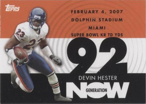 2007 Topps Devin Hester #GN-DH4