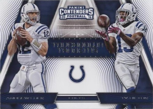 2016 Panini Contenders Andrew Luck T.Y. Hilton #3