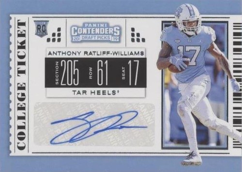 2019 Panini Contenders Draft Picks Anthony Ratliff-Williams #159
