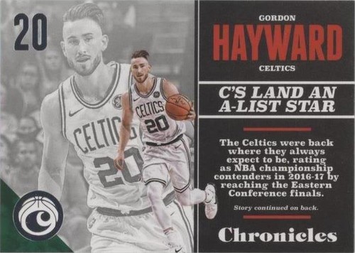 2017-18 Panini Chronicles - Gordon Hayward #44