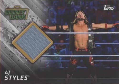 2018 Topps WWE Then Now Forever - AJ Styles #MRMB-AJ