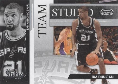 2009-10 Panini Studio - Tony Parker/Tim Duncan #3