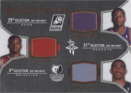 2007-08 SP Rookie Threads - Carl Landry/Alando Tucker/Mike Conley #TRT-TLC