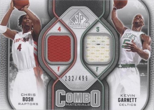 2009-10 SP Game Used - Chris Bosh/Kevin Garnett #CM-GB