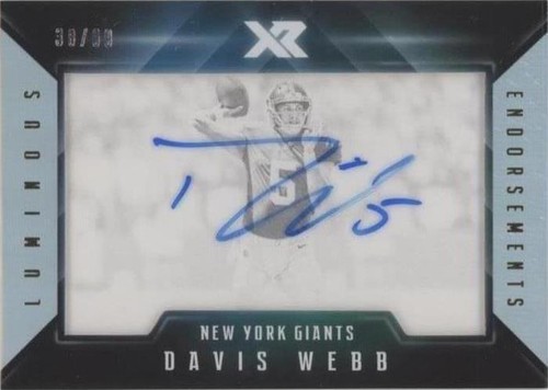 2017 Panini XR Davis Webb #LE-DWB