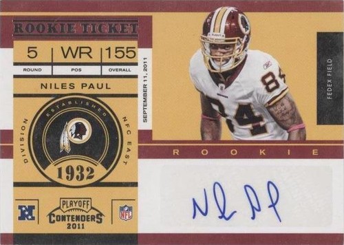 2011 Playoff Contenders Niles Paul #161