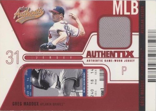 2004 Fleer Authentix - Greg Maddux #JA-GM