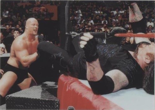 1999 Comic Images WWF SmackDown! Chromium - Steve Austin Undertaker #53