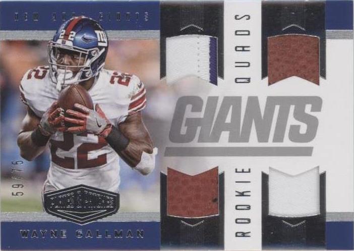 2017 Panini Plates & Patches Wayne Gallman #RQM-39