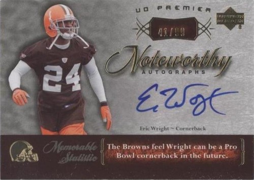 2007 UD Premier Eric Wright #N-EW