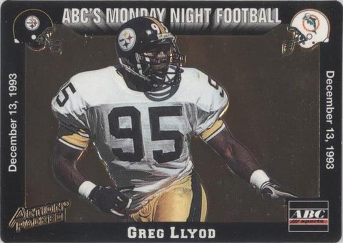 1993 Action Packed Monday Night Football Greg Lloyd #63
