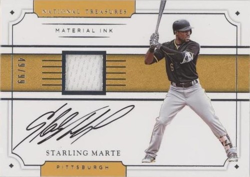 2017 Panini National Treasures - Starling Marte #MI-SM