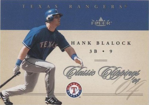2004 Fleer Classic Clippings - Hank Blalock #30