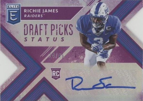 2018 Panini Elite Draft Picks Richie James #129