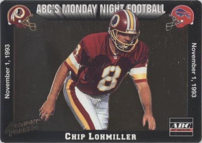 1993 Action Packed Monday Night Football Chip Lohmiller #35
