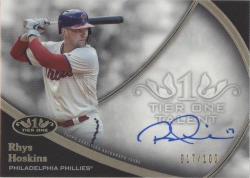 2020 Topps Tier One - Rhys Hoskins #T1TA-RHO