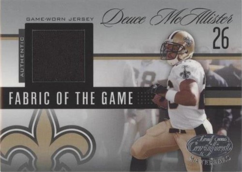2006 Leaf Certified Materials Deuce McAllister #FOTG-5