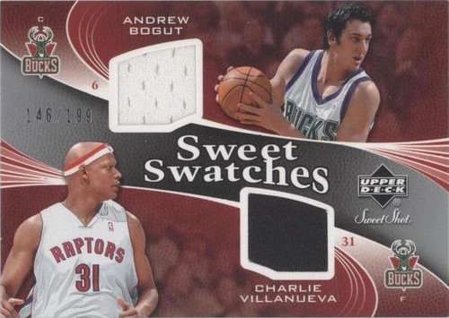 2006-07 Upper Deck Sweet Shot - Andrew Bogut/Charlie Villanueva #SSD-BV