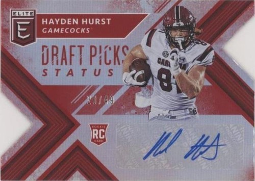 2018 Panini Elite Draft Picks Hayden Hurst #169