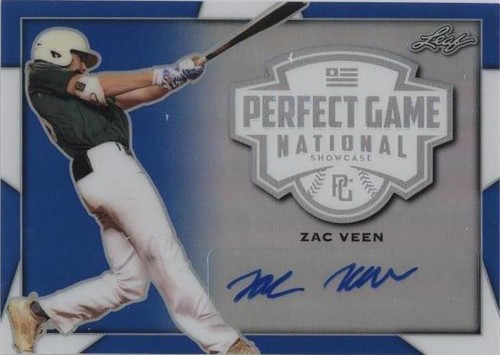 2019 Leaf Perfect Game National Showcase - Zac Veen #BA-ZV1