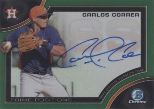 2013 2015 BOWMAN CHROME CARLOS CORREA 12CT W/ 5 REFRACTORS