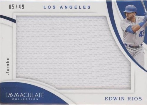 2020 Panini Immaculate Collection - Edwin Rios #J-ER