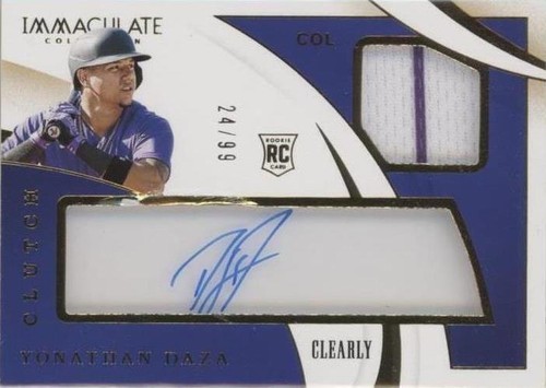 2020 Panini Immaculate Collection - Yonathan Daza #CR-YD