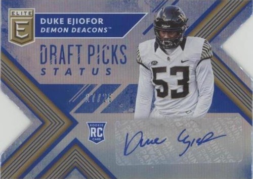 2018 Panini Elite Draft Picks Duke Ejiofor #240