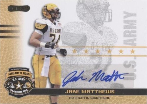 2010 Razor U.S. Army All-American Bowl Jake Matthews #BA-JM1