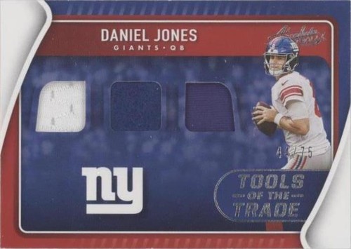 2023 Absolute Football #27 Daniel Jones NY Giants Green Foil