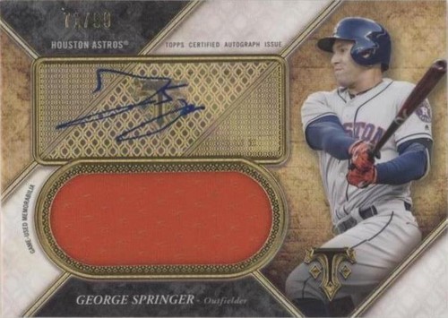 2017 Topps Triple Threads - George Springer #UAJR-GS