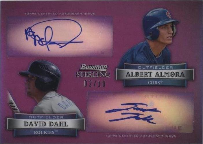 2012 Bowman Sterling - Albert Almora David Dahl #DA-AD