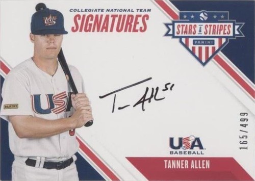 2020 Panini USA Baseball Stars & Stripes - Tanner Allen #CNT TA