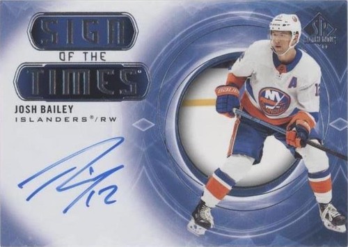 2020-21 SP Authentic - Josh Bailey #SOTT-JB