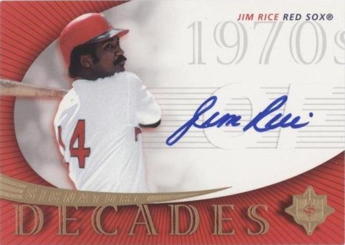 2005 Ultimate Signature Edition - Jim Rice #SD-JR