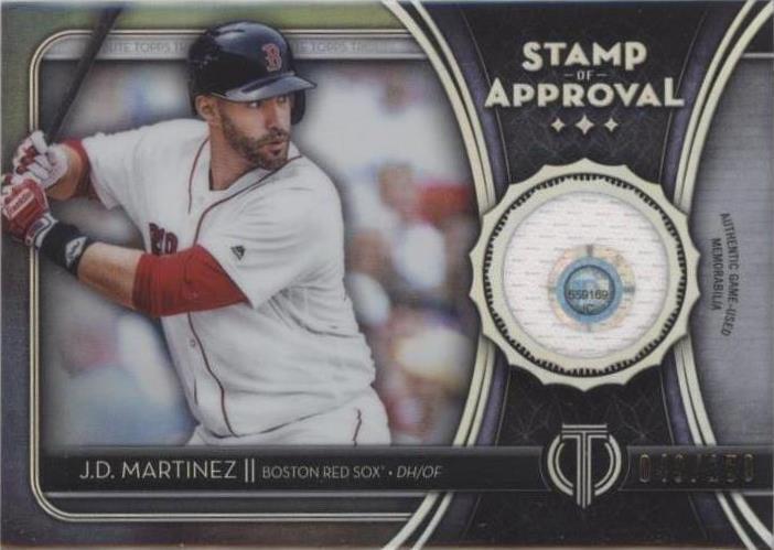 2020 Topps Tribute - J.D. Martinez #SOA-JDM