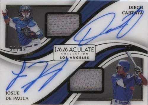 2023 Panini Immaculate Collection - Diego Cartaya Josue De Paula #DMS-CP
