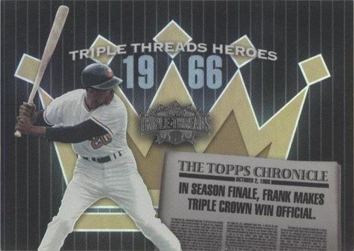 2006 Topps Triple Threads - Frank Robinson #TTH66FR9