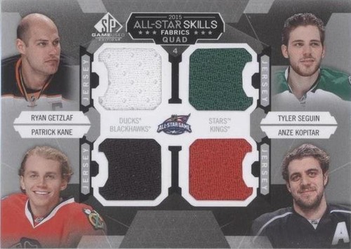2015-16 SP Game-Used - Anze Kopitar Patrick Kane Ryan Getzlaf #AS4-8