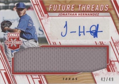 2019 Panini Elite Extra Edition - Jonathan Hernandez #FTS-JH