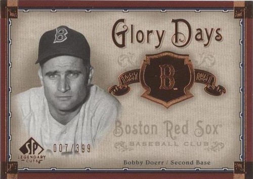 2005 SP Legendary Cuts - Bobby Doerr #GD-BD