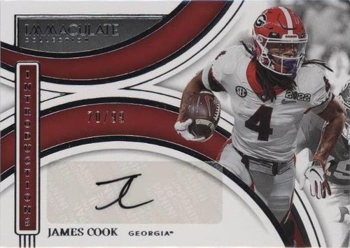 2022 Panini Immaculate Collection Collegiate James Cook #II-JCO