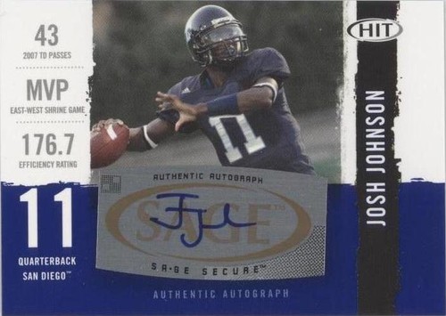 2008 SAGE Hit Josh Johnson #A89