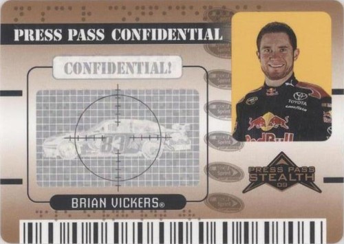 2009 Press Pass Stealth - Brian Vickers #PC 22