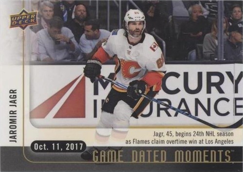 2017-18 Upper Deck Game Dated Moments - Jaromir Jagr #6