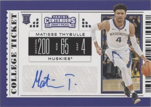 2019-20 Panini Contenders Draft Picks - Matisse Thybulle #74
