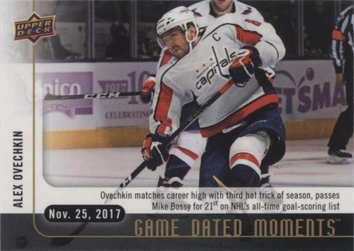 2017-18 Upper Deck Game Dated Moments - Alex Ovechkin #17